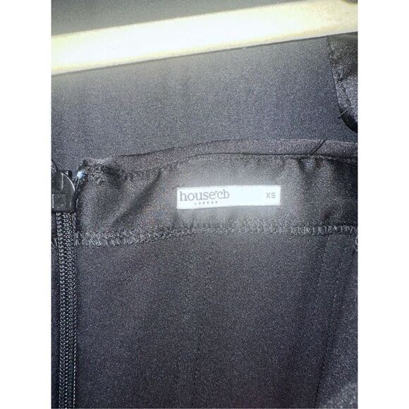 House of CB black long sleeve dress mini women’s size XS - Picture 2 of 5